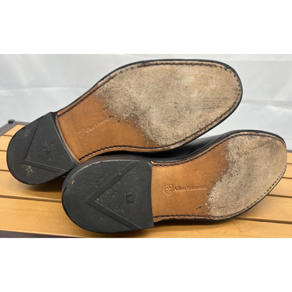 Allen Edmonds Mens 8.5 D Lake Forest Penny Slip On Black main image 8